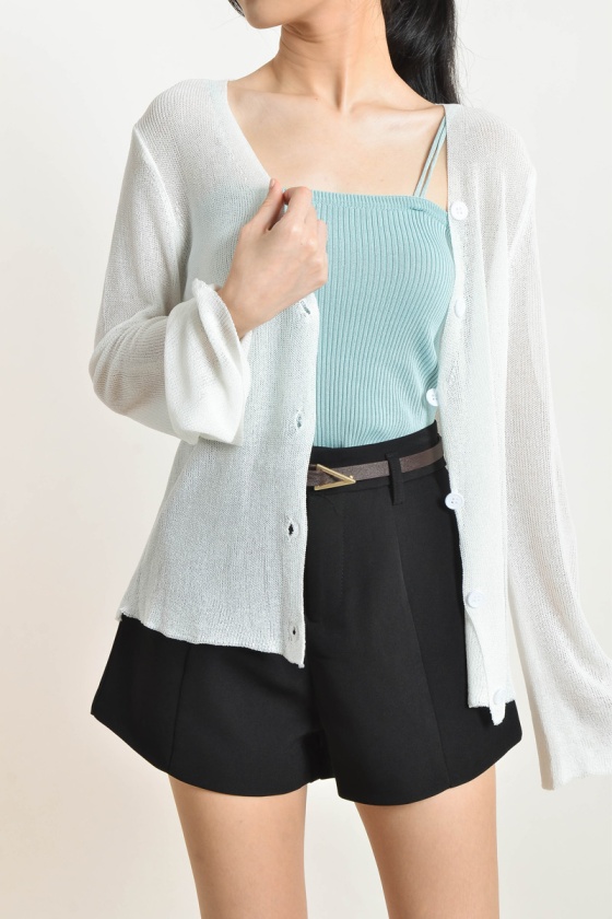 Kimberli Thin Cardigan - White