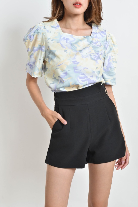 Daniele Button Shorts - Black