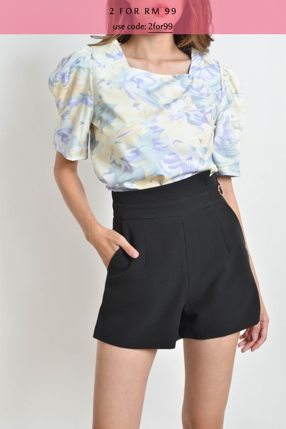 Angila Floral Top - Yellow