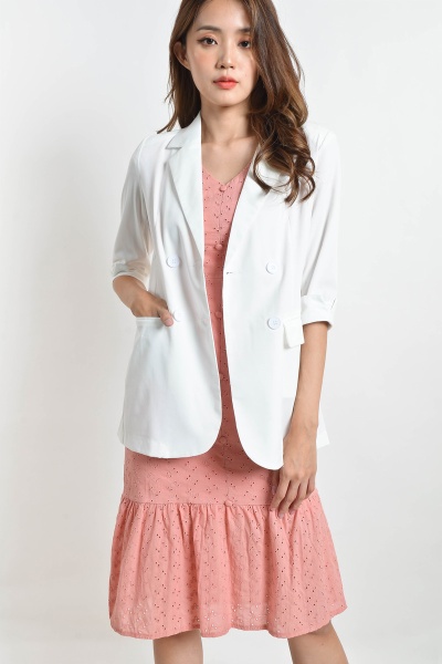 Delphine Blazer - White