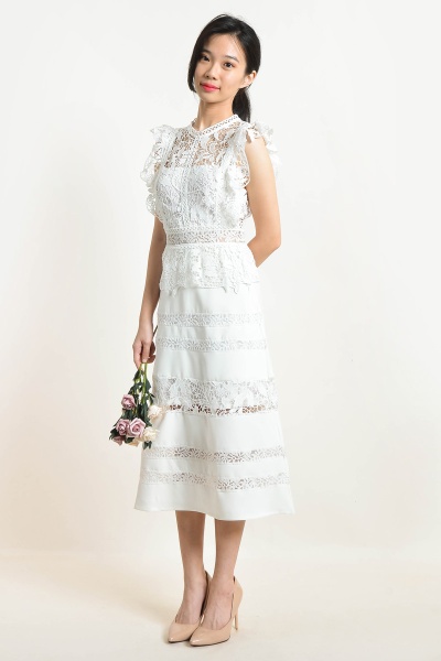 Zelda Crochet Midi Dress