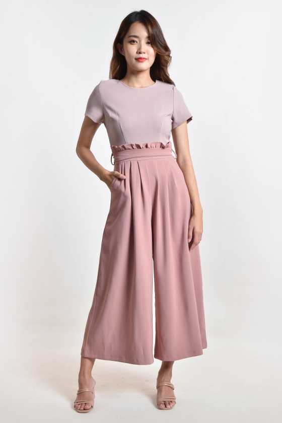 Ellen Combine Jumpsuit - Pink