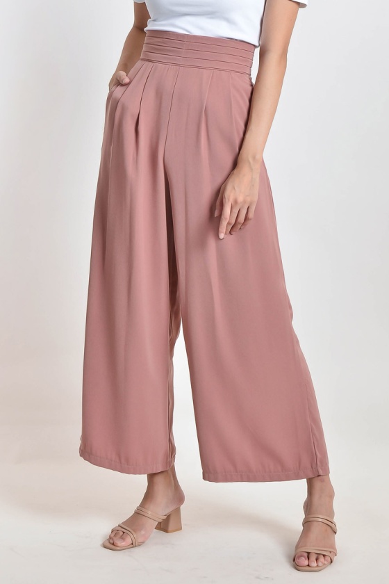 Shizue Palazzo Pants - Dusty Pink