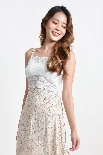 Rachelle Lace Bra Top - White