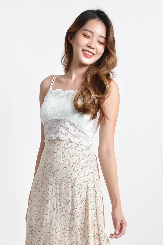 Rachelle Lace Bra Top - White