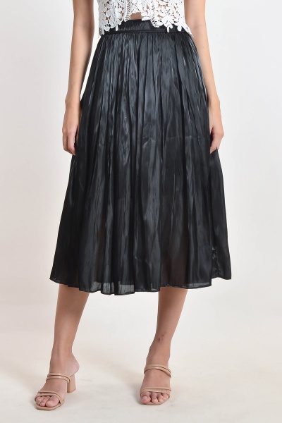 Delisa Glitter Skirt - Black