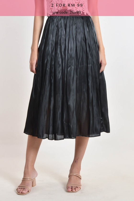 Delisa Glitter Skirt - Black