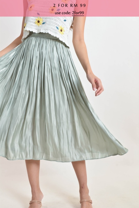 Delisa Glitter Skirt - Mint