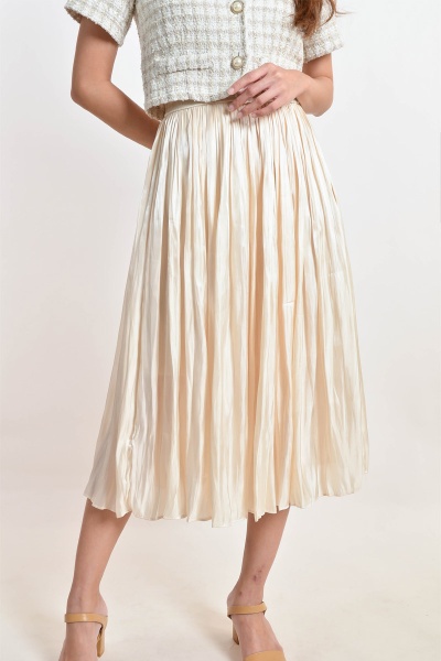 Delisa Glitter Skirt - Beige