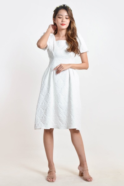 Petrina Jacquard Midi Dress