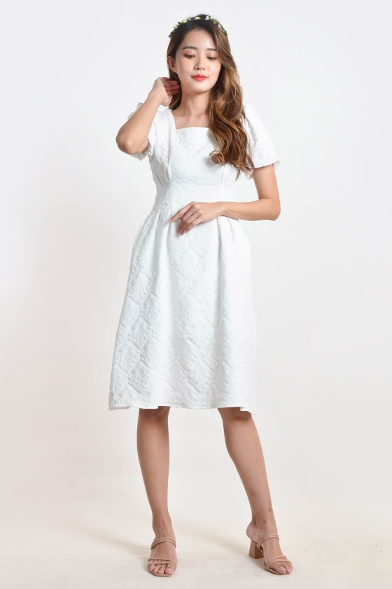 Petrina Jacquard Midi Dress