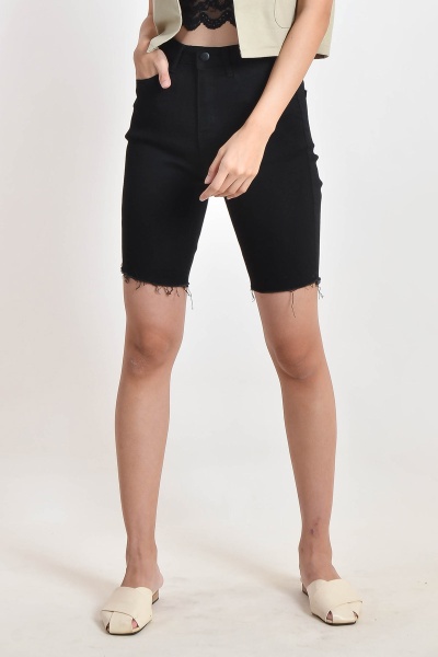 Lynetta Dark Denim Shorts