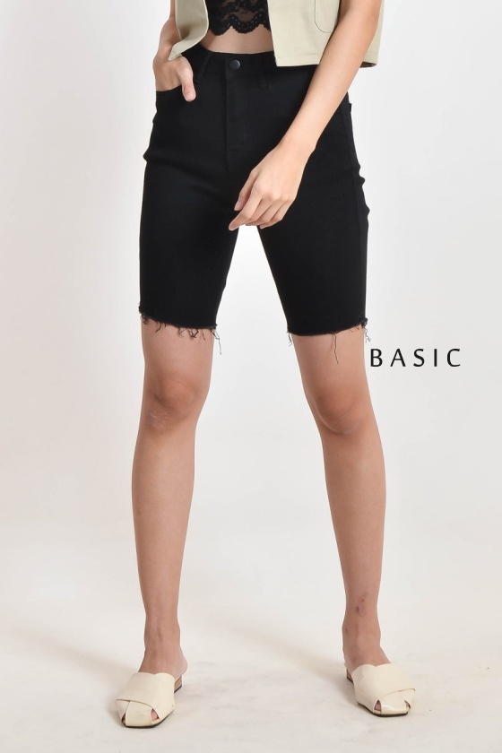 Lynetta Dark Denim Shorts