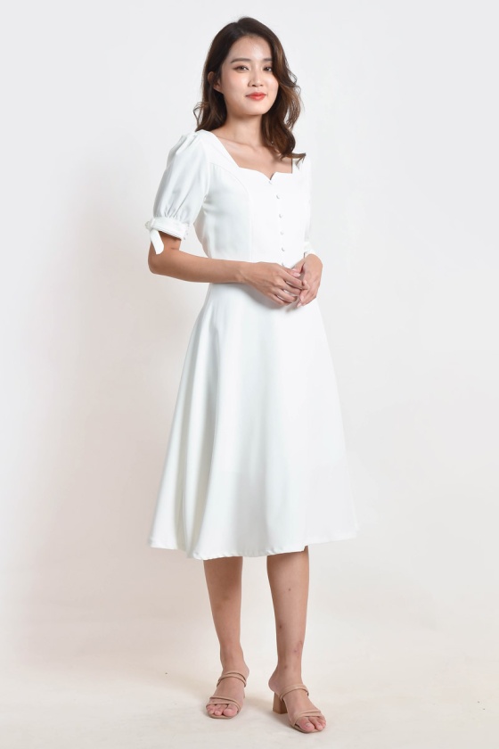 Lucienne Button Midi Dress